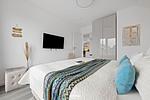 Schlafzimmer - Ferienwohnung Nordseeresort 40b Dock 40 Büsum - Top-Hundeurlaub