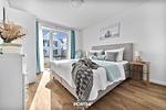 Schlafzimmer - Ferienwohnung Selkie Olpenitz - Top-Hundeurlaub