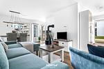 Wohnzimmer - Ferienwohnung Selkie Olpenitz - Top-Hundeurlaub