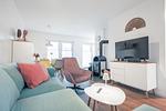 Wohnzimmer - Ferienwohnung Nordseeresort 42a Bude 42 Büsum - Top-Hundeurlaub