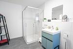 Badezimmer - Ferienwohnung Nordseeresort 42a Bude 42 Büsum - Top-Hundeurlaub