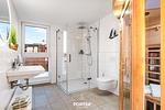 Badezimmer - Ferienwohnung StrandLoft Olpenitz - Top-Hundeurlaub