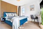 Schlafzimmer - Ferienwohnung StrandLoft Olpenitz - Top-Hundeurlaub