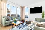 Wohnzimmer - Ferienwohnung StrandLoft Olpenitz - Top-Hundeurlaub