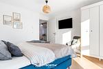 Schlafzimmer - Ferienwohnung StrandLoft Olpenitz - Top-Hundeurlaub