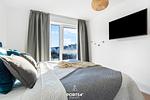 Schlafzimmer - Ferienwohnung StrandLoft Olpenitz - Top-Hundeurlaub