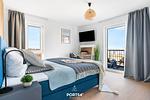 Schlafzimmer - Ferienwohnung StrandLoft Olpenitz - Top-Hundeurlaub