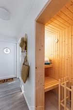 Sauna - Ferienhaus Surfer´s Bay Olpenitz - Top-Hundeurlaub