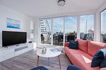 Wohnzimmer - Ferienhaus Surfer´s Bay Olpenitz - Top-Hundeurlaub