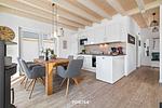 Küche / Küchenzeile - Ferienhaus Nordseeresort 61 Nordsee Lounge Büsum - Top-Hundeurlaub