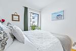 Schlafzimmer - Ferienwohnung Himmel & Meer, App. 5 Olpenitz - Top-Hundeurlaub