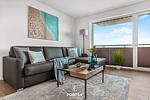 Wohnzimmer - Ferienwohnung Hafenflair 1, App. 2 Olpenitz - Top-Hundeurlaub