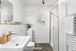Badezimmer - Ferienwohnung Hafenflair 1, App. 2 Olpenitz - Top-Hundeurlaub