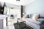 Wohnzimmer - Ferienwohnung "Lounge 1" - Top-Hundeurlaub