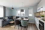 Wohnzimmer - Ferienwohnung "Suite 4" - Top-Hundeurlaub