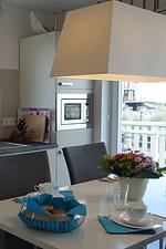 Küche / Küchenzeile - Ferienhaus Strandgut Olpenitz - Top-Hundeurlaub