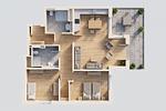 Grundriss - Ferienwohnung Klippenblick mit Sauna, Kinderspielbereich und Fitnessraum - Top-Hundeurlaub