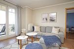 Wohnzimmer - FeWo03: Balkon,Meerblick, ruhige Lage - Top-Hundeurlaub