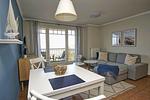 Wohnzimmer - FeWo03: Balkon,Meerblick, ruhige Lage - Top-Hundeurlaub