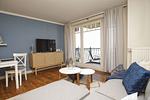 Wohnzimmer - FeWo07: Balkon,Meerblick, ruhige Lage - Top-Hundeurlaub