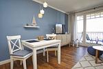 Wohnzimmer - FeWo07: Balkon,Meerblick, ruhige Lage - Top-Hundeurlaub