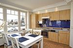 Küche / Küchenzeile - FeWo08: Balkon,Meerblick, ruhige Lage - Top-Hundeurlaub