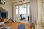 Wohnzimmer - FeWo12: Balkon,Meerblick, ruhige Lage - Top-Hundeurlaub