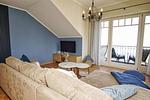 Wohnzimmer - FeWo12: Balkon,Meerblick, ruhige Lage - Top-Hundeurlaub