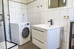Waschmaschine im Badezimmer - Wohnung 035OG - Top-Hundeurlaub