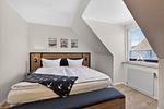 Schlafzimmer - Ferienhaus zwischen Fjord und Meer - Top-Hundeurlaub