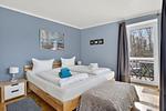 Schlafzimmer - Ferienwohnung Penthuus - Top-Hundeurlaub