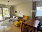 Wohnzimmer - Ferienwohnung H 25 "Tausendschön" - Top-Hundeurlaub