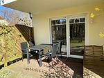 Terrasse - Ferienwohnung H 25 "Tausendschön" - Top-Hundeurlaub