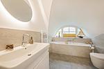 Badezimmer - Ferienhaus JoHann mit Sauna, großer Terrasse und moderner Einrichtung - Top-Hundeurlaub