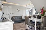 Wohnzimmer - Haus Seeblick Kreuzfahrer-Suite App 4 - Top-Hundeurlaub