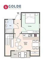 Grundriss - Appartement Im Dorf 2 - Top-Hundeurlaub