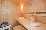 Sauna - Ferienhaus Auszeitfischer mit Sauna, Kamin und Terrasse - Top-Hundeurlaub