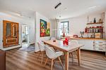Wohnzimmer - Ferienhaus Auszeitfischer mit Sauna, Kamin und Terrasse - Top-Hundeurlaub
