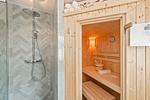 Sauna - Ferienhaus Auszeitfischer mit Sauna, Kamin und Terrasse - Top-Hundeurlaub