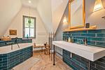 Badezimmer - Ferienhaus Auszeitfischer mit Sauna, Kamin und Terrasse - Top-Hundeurlaub
