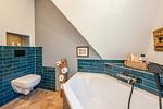Badezimmer - Ferienhaus Auszeitfischer mit Sauna, Kamin und Terrasse - Top-Hundeurlaub