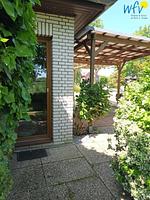Fassade / Eingang - Ferienwohnung Lütje Herta - Top-Hundeurlaub