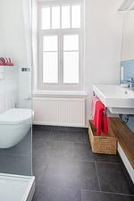 Badezimmer - Kapitänshaus 1935 - Top-Hundeurlaub