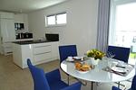 Küche / Küchenzeile - Ferienwohnung Sturmvogel Olpenitz - Top-Hundeurlaub