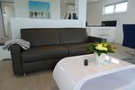 Wohnzimmer - Ferienwohnung Sturmvogel Olpenitz - Top-Hundeurlaub
