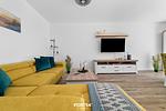 Wohnzimmer - Ferienwohnung Ostseeinsel Fehmarn - Top-Hundeurlaub