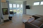 Wohnzimmer - Ferienwohnung Brandung Olpenitz - Top-Hundeurlaub