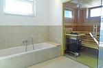Badezimmer - Ferienwohnung Brandung Olpenitz - Top-Hundeurlaub