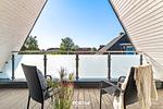 Gartenblick - Ferienwohnung Insellodge Fehmarn - Top-Hundeurlaub
