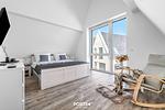 Schlafzimmer - Ferienwohnung Insellodge Fehmarn - Top-Hundeurlaub